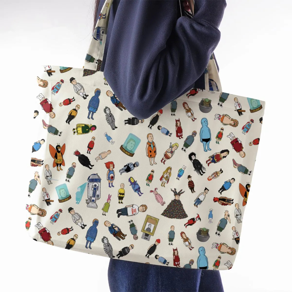 Bobby Hill King Of The Hill Pattern Large Tote Bag