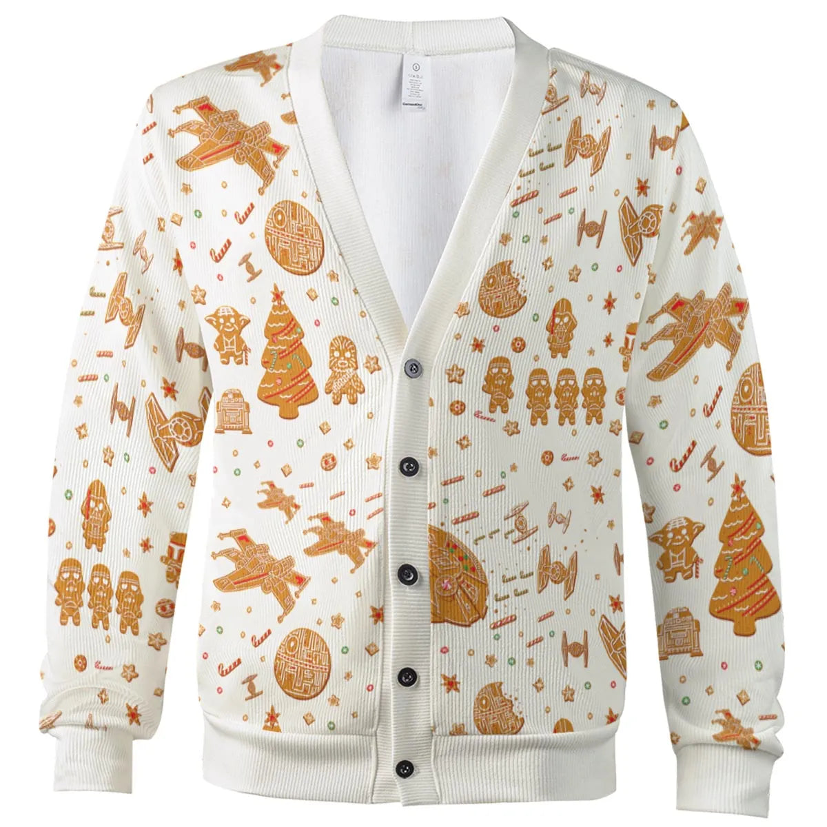 Gingerbread Christmas Star Wars Cardigan