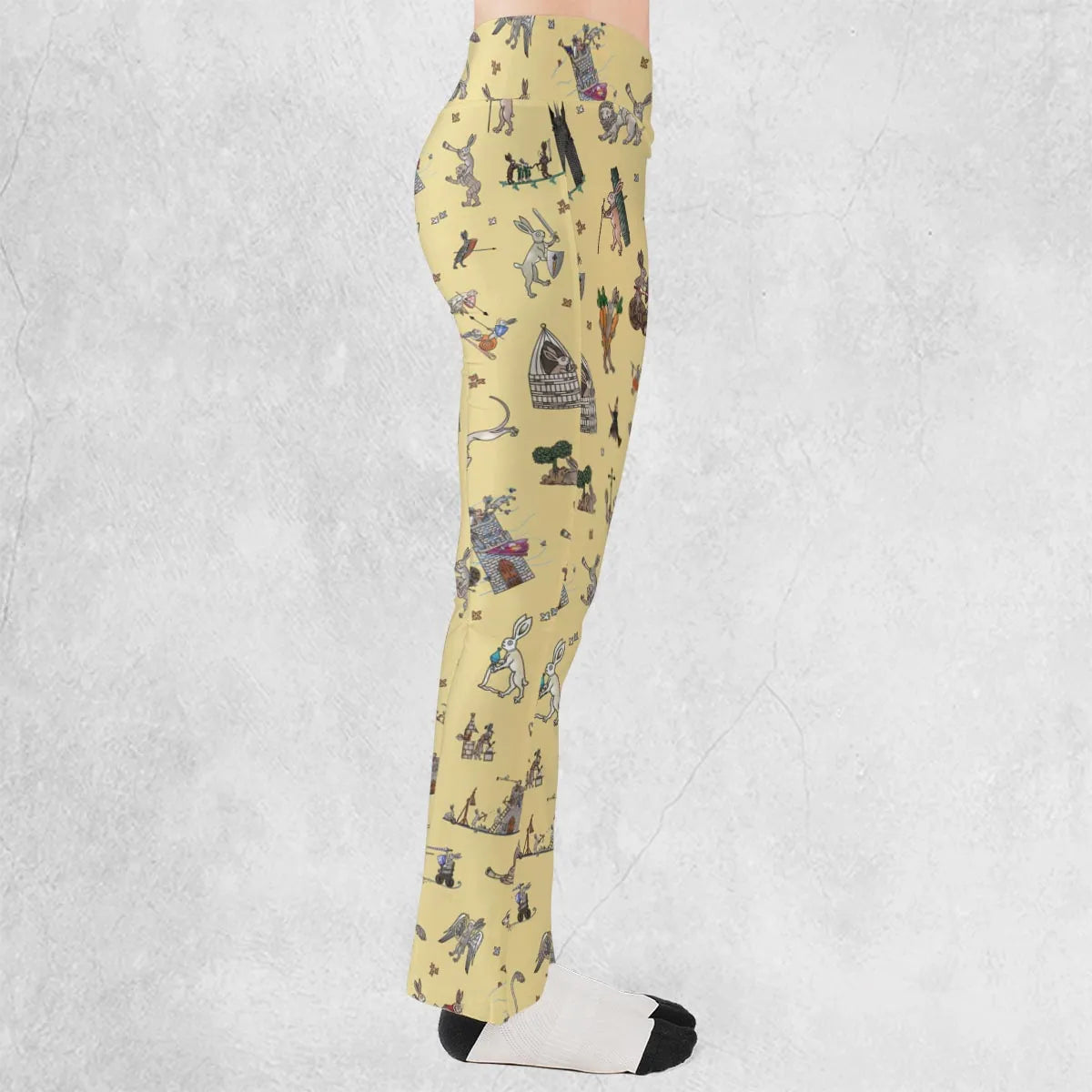 Killer Rabbit The Medieval Marginalia Flare Leggings