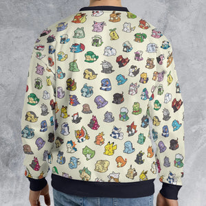 Pokemon In Substitute Style All-over Print Sweatshirt
