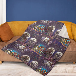 It's All Connected Fraggle Rock Fleece Blanket