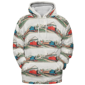 Vintage Thomas & James All-over Print Hoodie