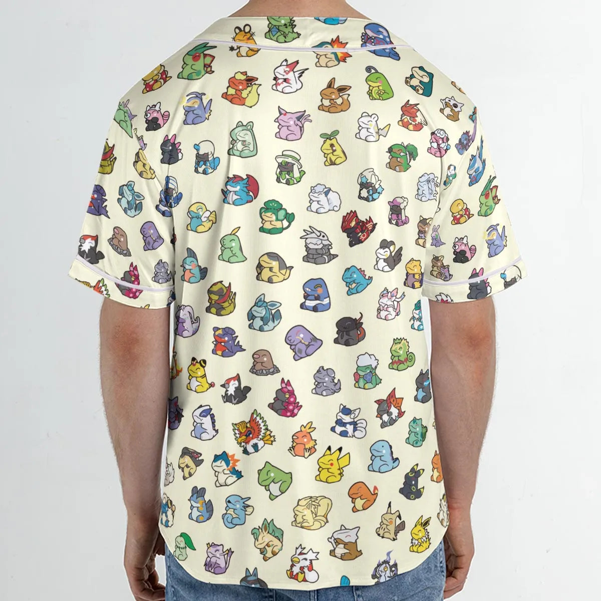 Pokemon In Substitute Style Unisex Baseball Jersey