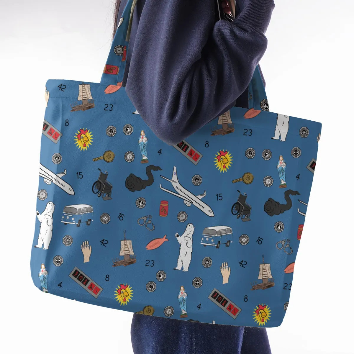 Get Lost Again Lost TV Show Large Tote Bag