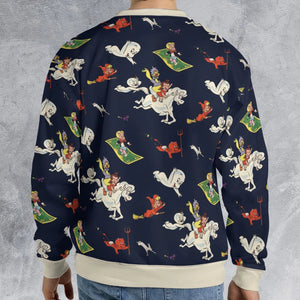 Casper Richie Rich Harvey Comic Characters All-over Print Sweatshirt