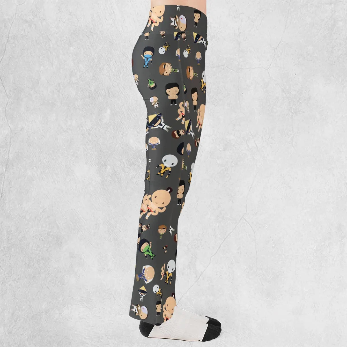Finish Him Mortal Kombat Flare Leggings