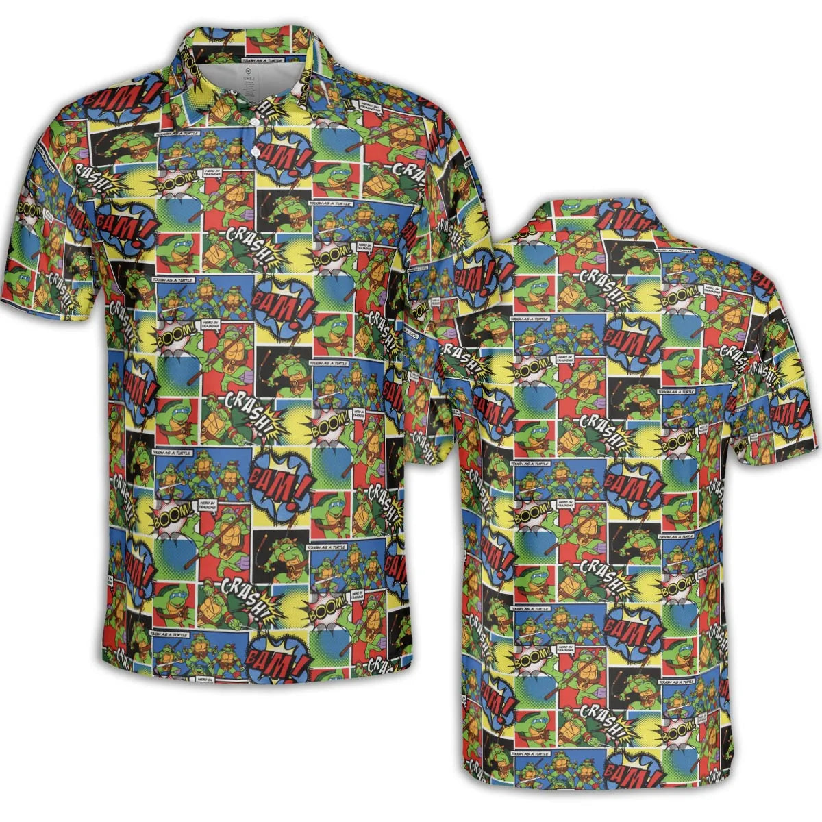 Teenage Mutant Ninja Turtles Comic AOP Men/Women Polo Shirt