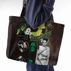 Vintage Bride Of Frankenstein Large Tote Bag