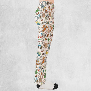 Toy Story Toss Pattern Flare Leggings