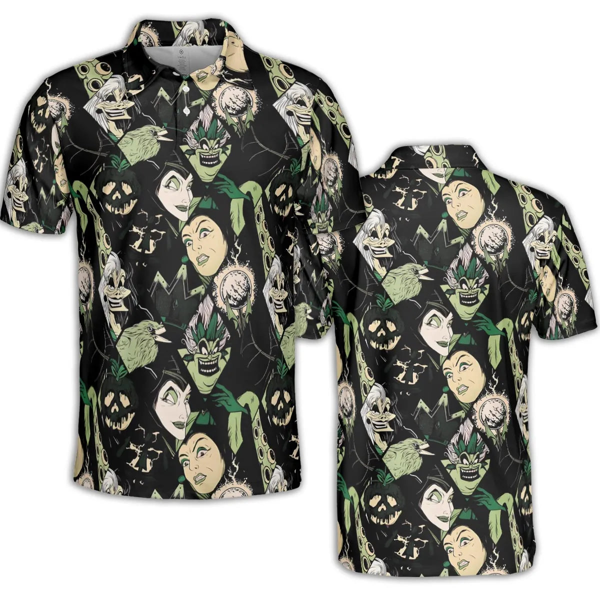 The Villains Pattern AOP Men/Women Polo Shirt