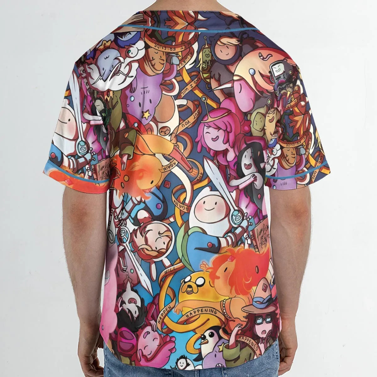 Land of Ooo Adventure Time Unisex Baseball Jersey
