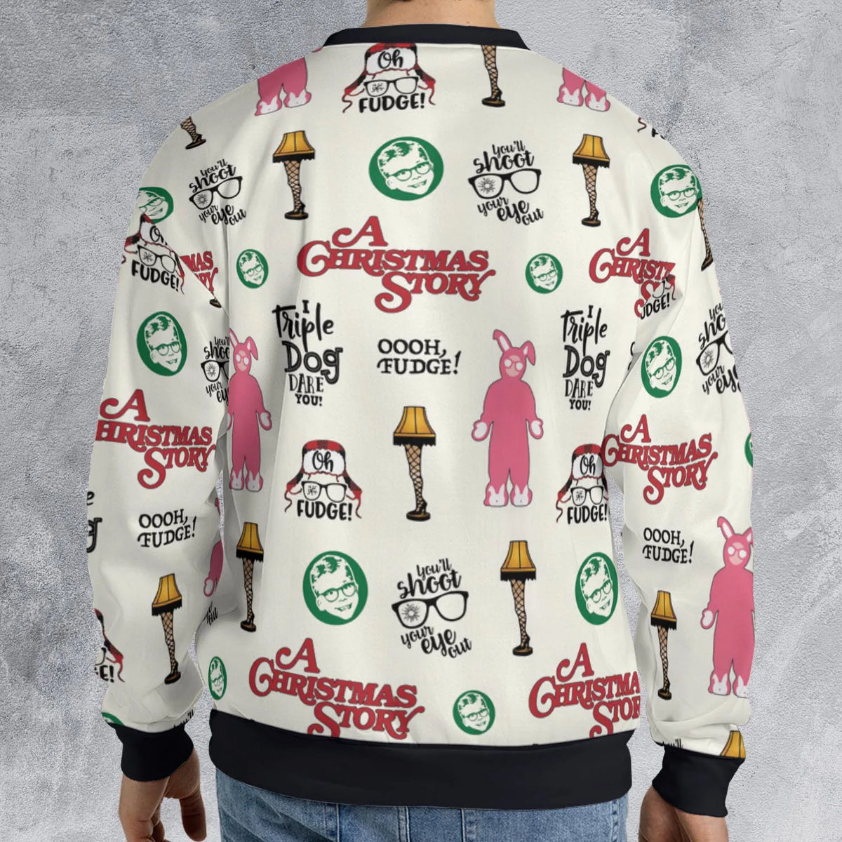 A Christmas Story Pattern All-over Print Sweatshirt