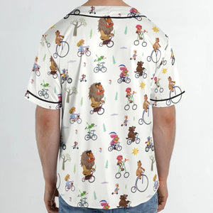 The Muppet Movie Bike Scene Unisex Baseball Jersey