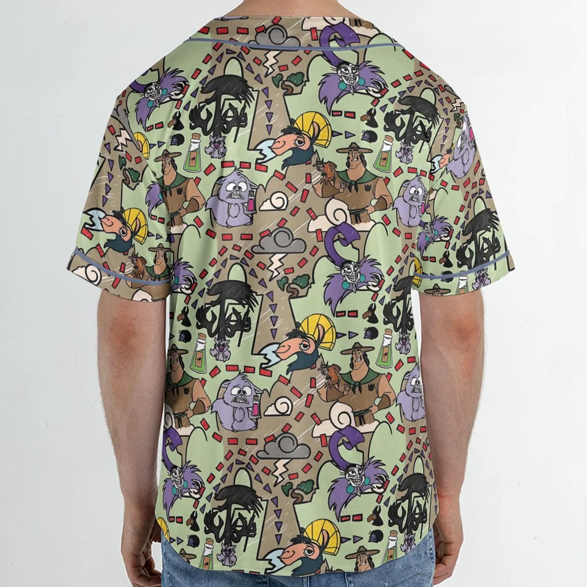 Groove Map The Emperor's New Groove Unisex Baseball Jersey
