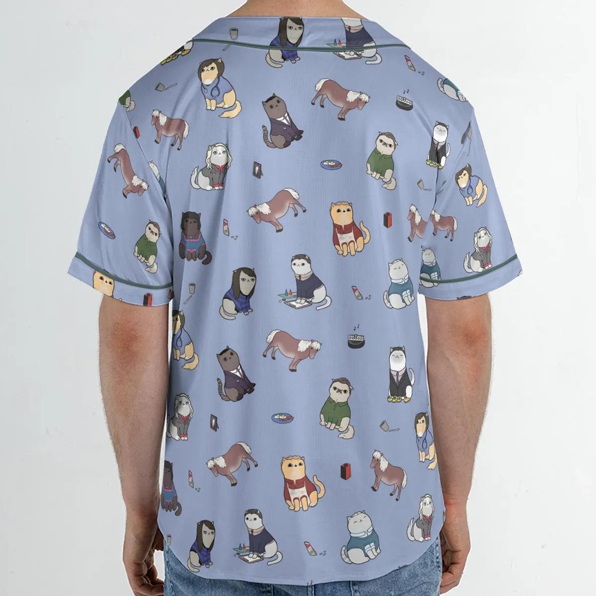 Purrs and Recreation Parks and Recreation Unisex Baseball Jersey