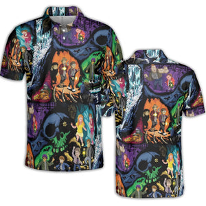 Goonies 80s Pixel Art AOP Men/Women Polo Shirt