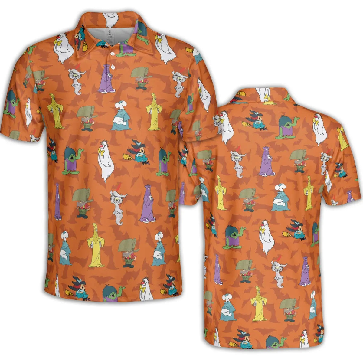 Happy Halloween From Hanna Barbera AOP Men/Women Polo Shirt