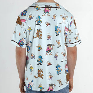 Cereal Cap'n Crunch Characters Unisex Baseball Jersey