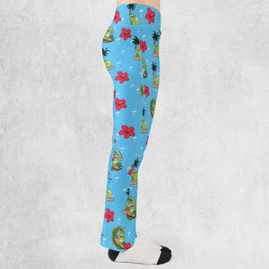 Ghostbusters Slimer Summer Vibes Flare Leggings