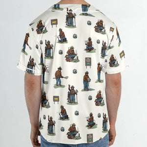 Smokey The Bear Unisex Baseball Jersey
