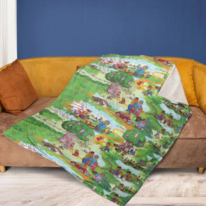 A Big Treehouse Berenstain Bears Fleece Blanket
