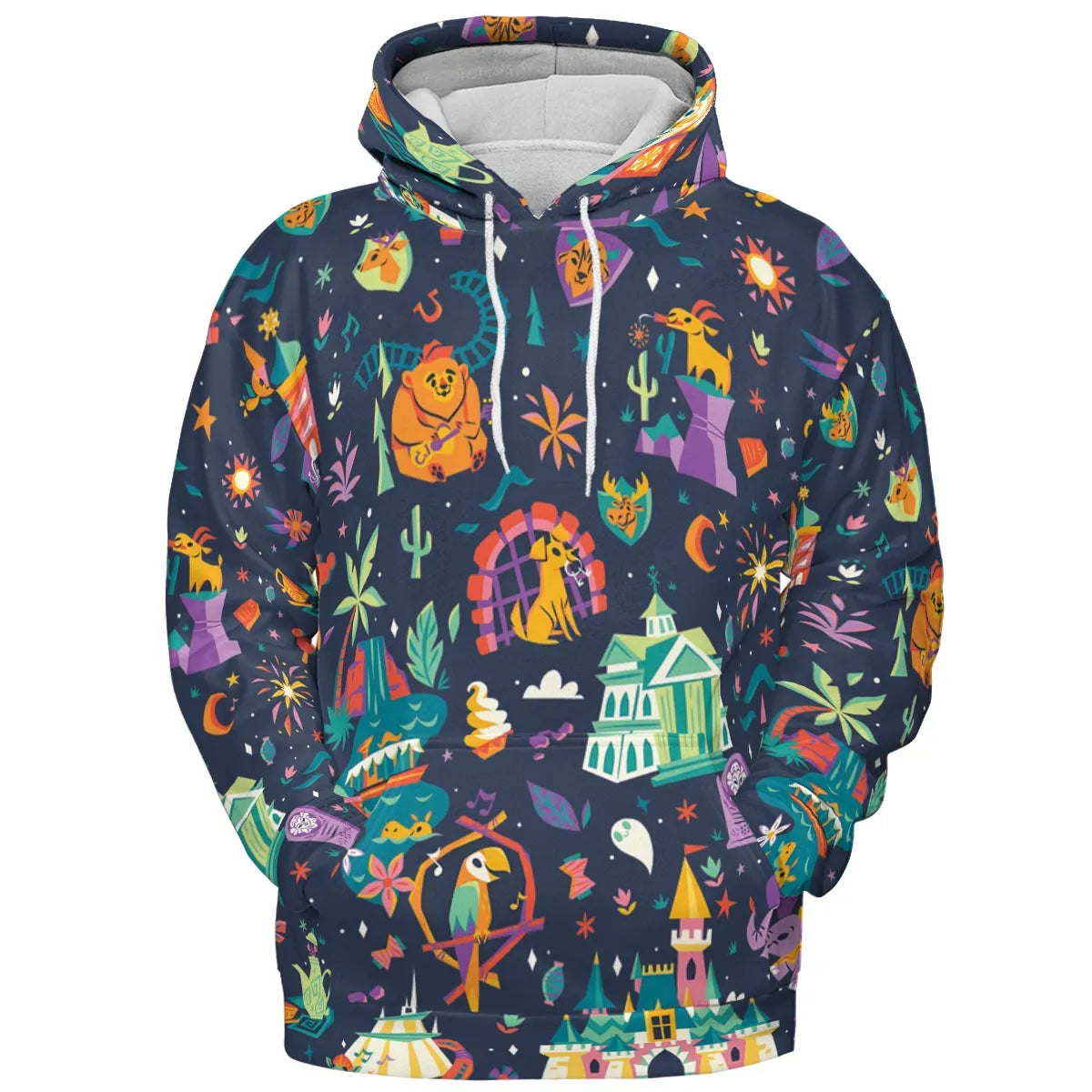Magic Kingdom Theme All-over Print Hoodie