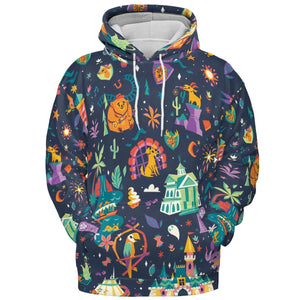 Magic Kingdom Theme All-over Print Hoodie
