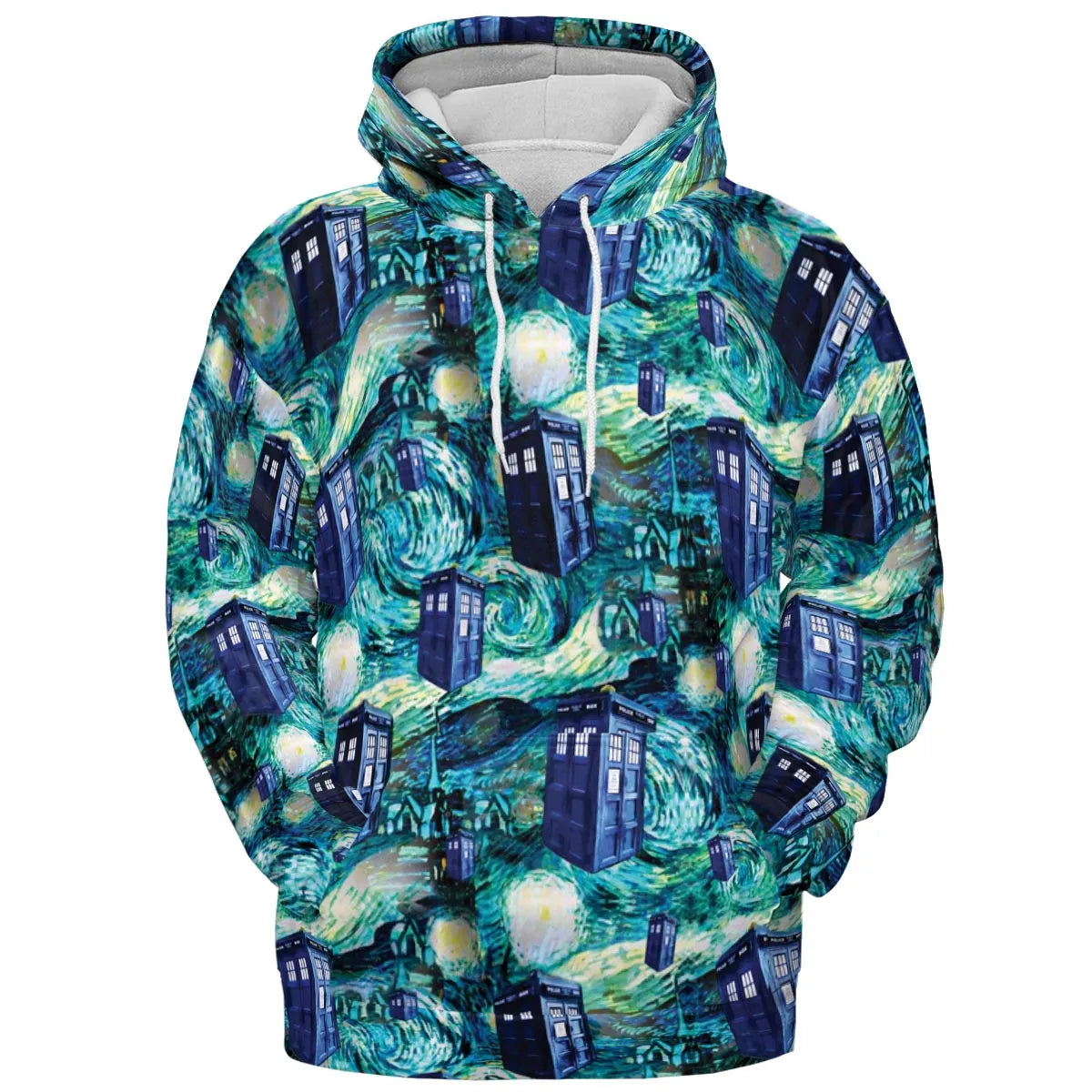 Tardis Starry Night Doctor Who All-over Print Hoodie