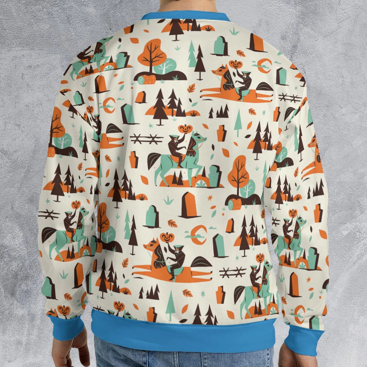 Halloween folklore The Headless Horseman All-over Print Sweatshirt