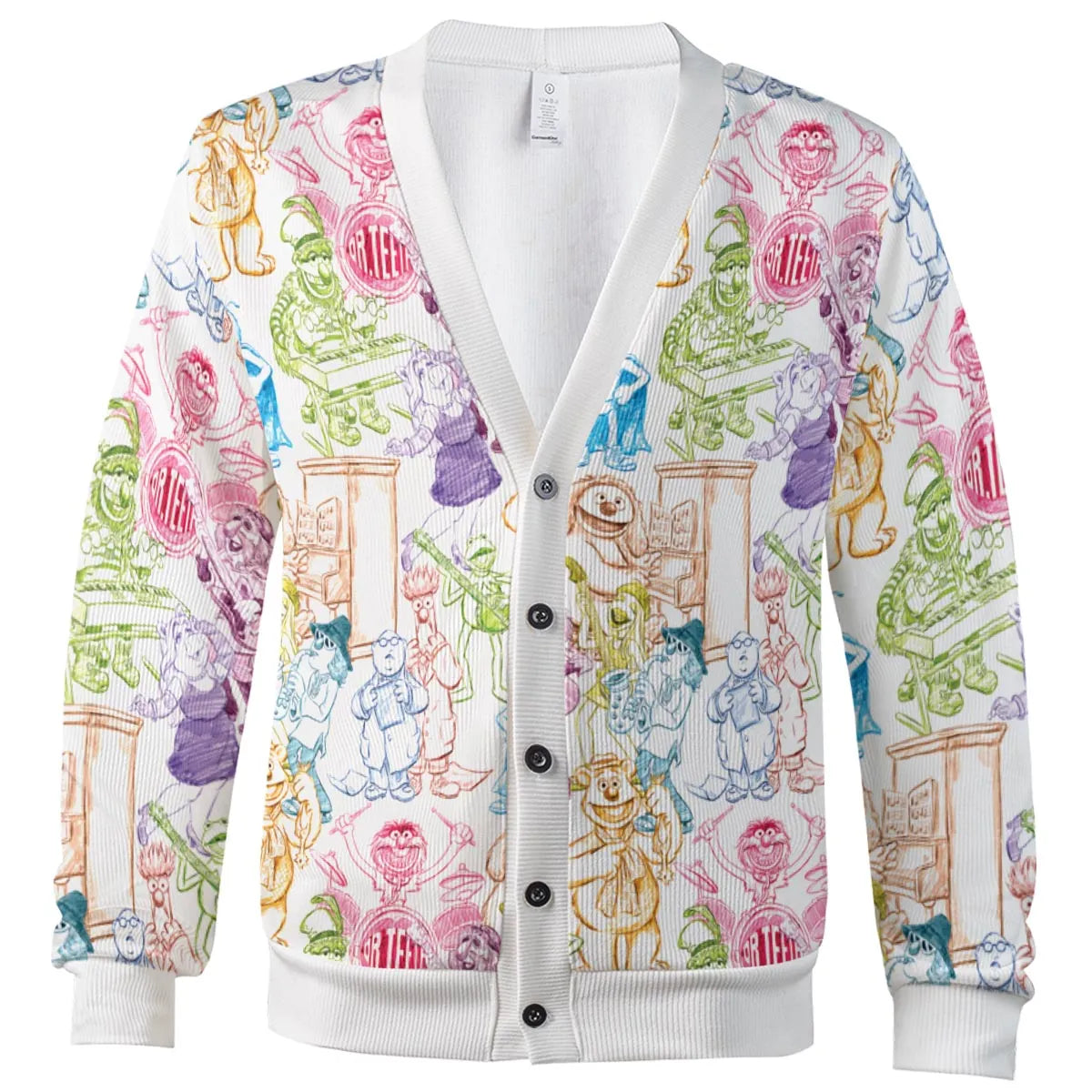 Colorful Muppets Cardigan