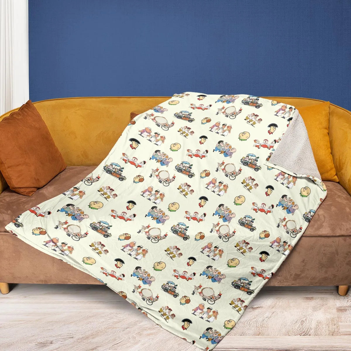 Three Stooges Cartoon 1965 Fleece Blanket
