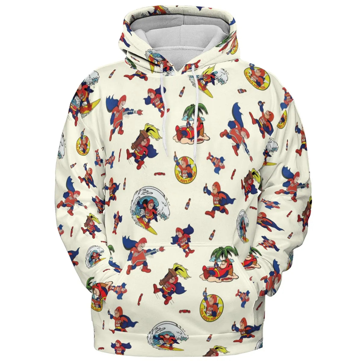 Budweiser Bud Man All-over Print Hoodie