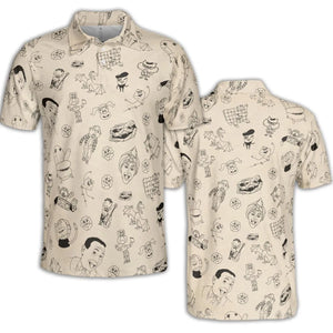 Pee-Wee's Playhouse Characters AOP Men/Women Polo Shirt