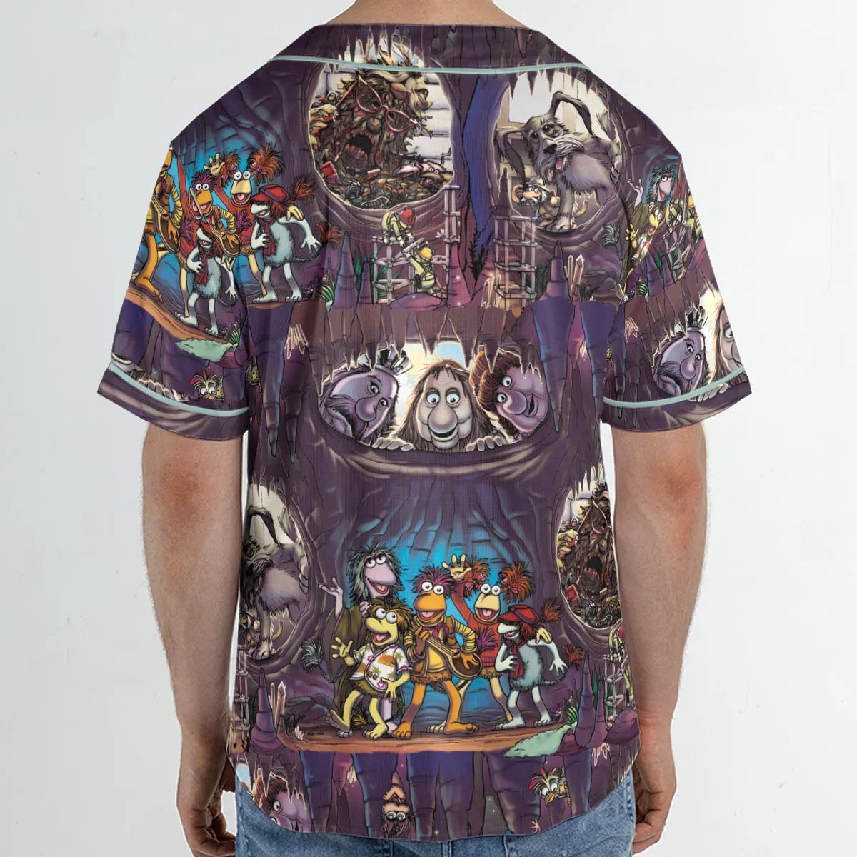 It's All Connected Fraggle Rock Unisex Baseball Jersey