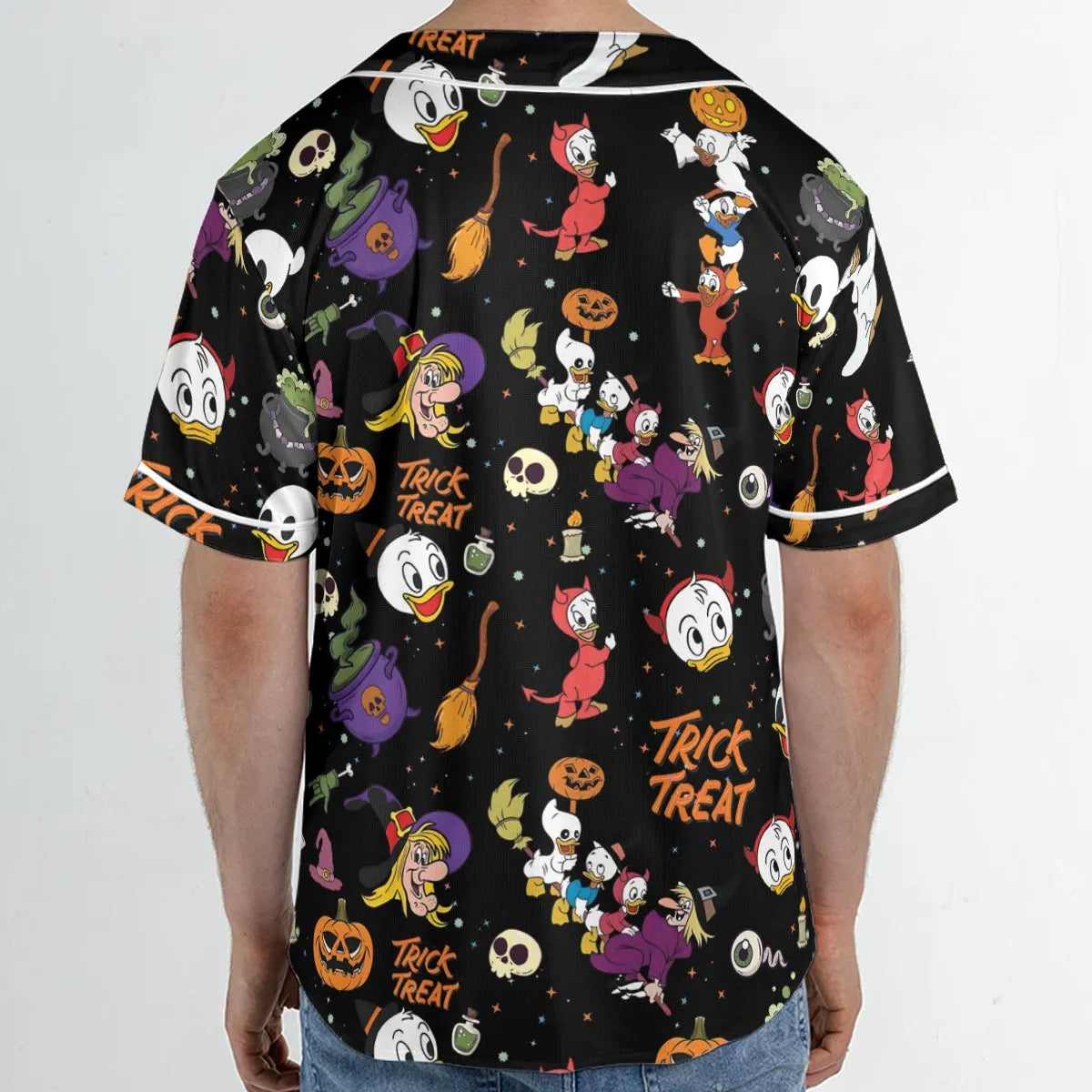 Huey, Dewey and Louie Duck Halloween Unisex Baseball Jersey