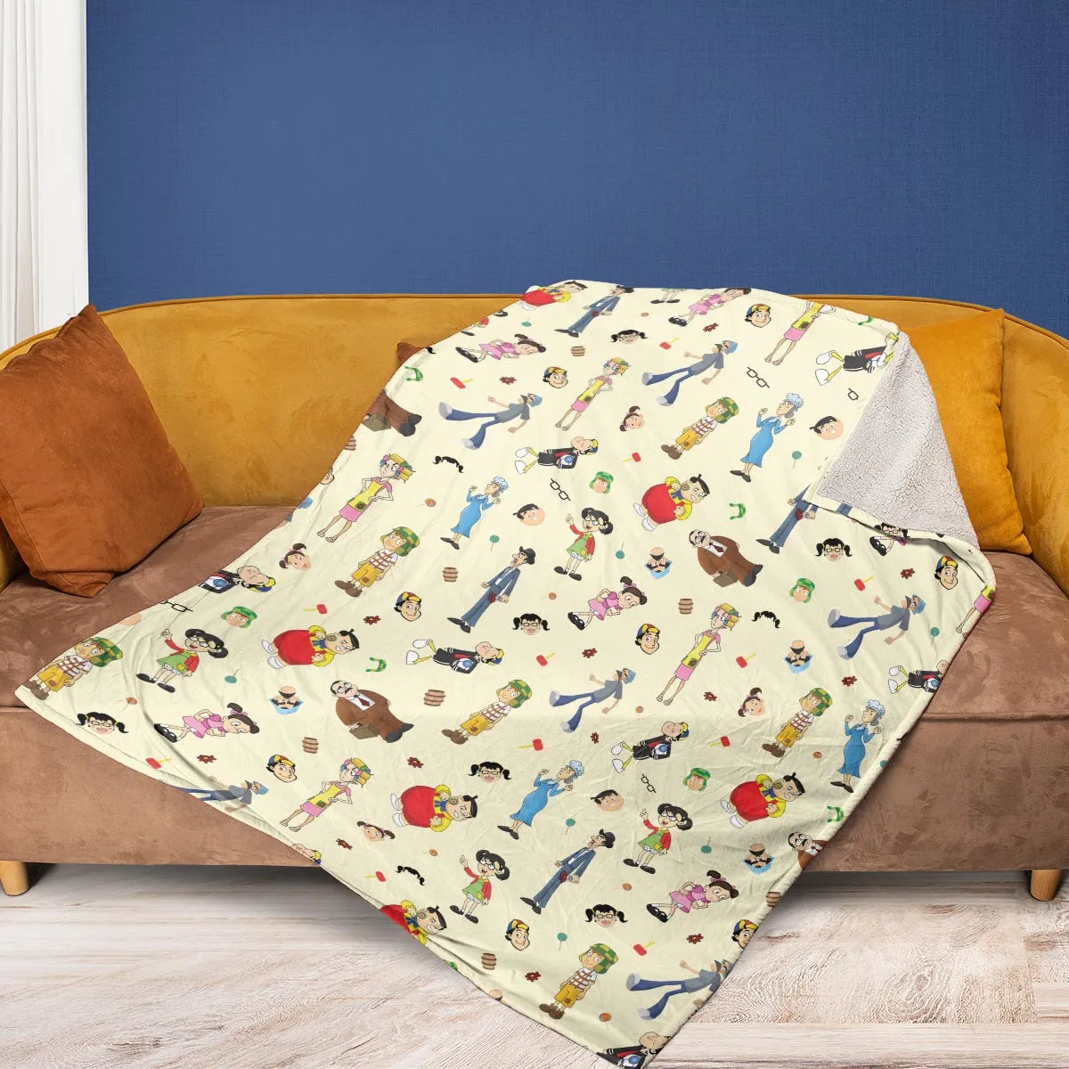 El Chavo Cartoon Characters Fleece Blanket