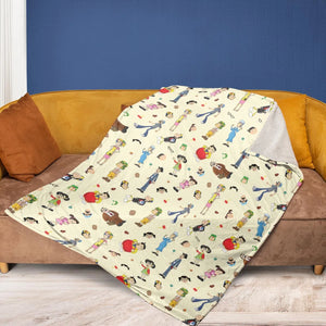 El Chavo Cartoon Characters Fleece Blanket