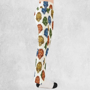 Water Grass Electric Fire I Choose Pattern Flare Leggings