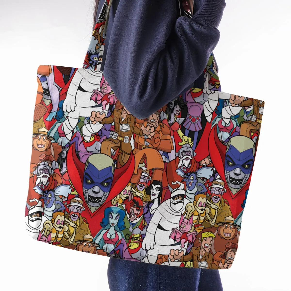 Ghostbusters Animated Series Characters Large Tote Bag