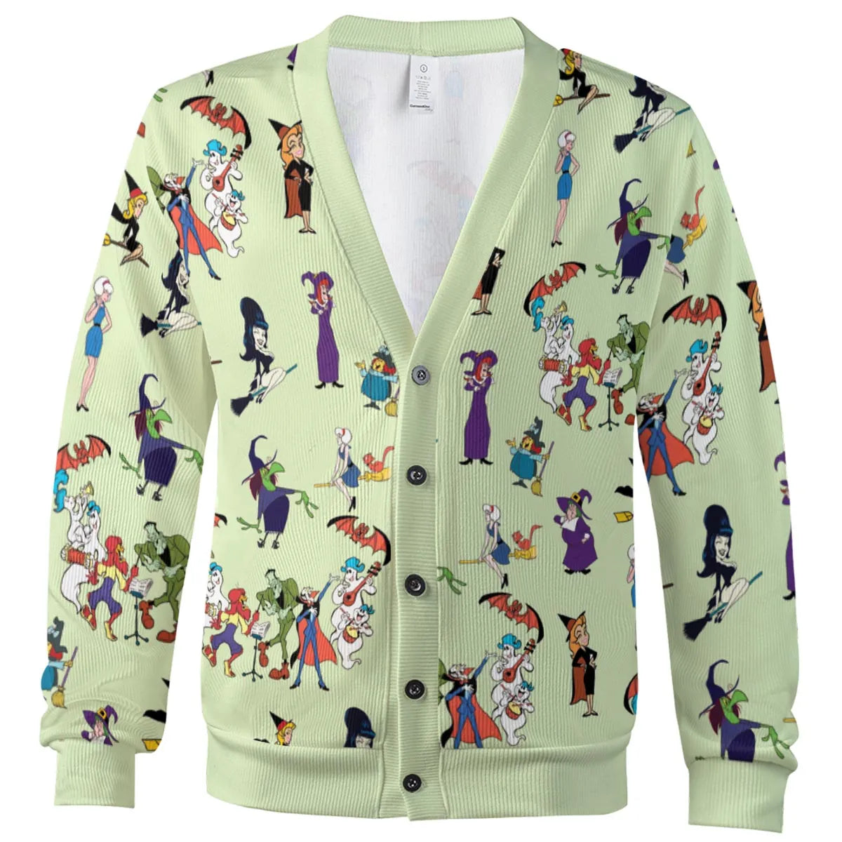 70s Witches Cartoon Characters Cardigan