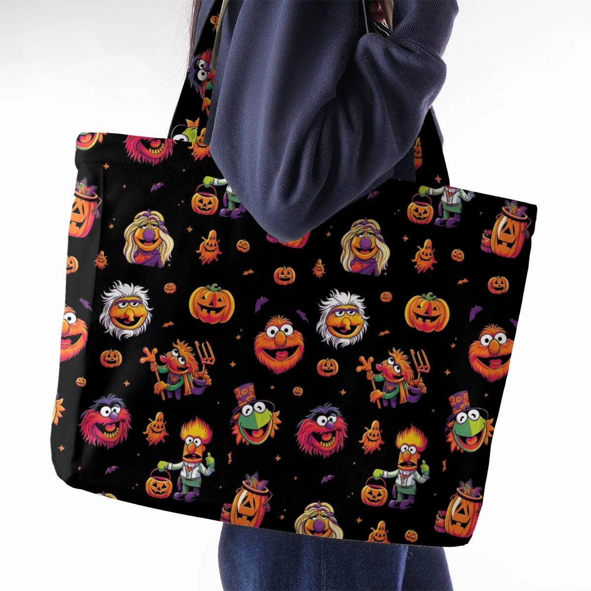 Halloween Muppets Large Tote Bag
