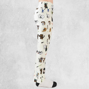 Star Wars Characters As Cats Flare Leggings