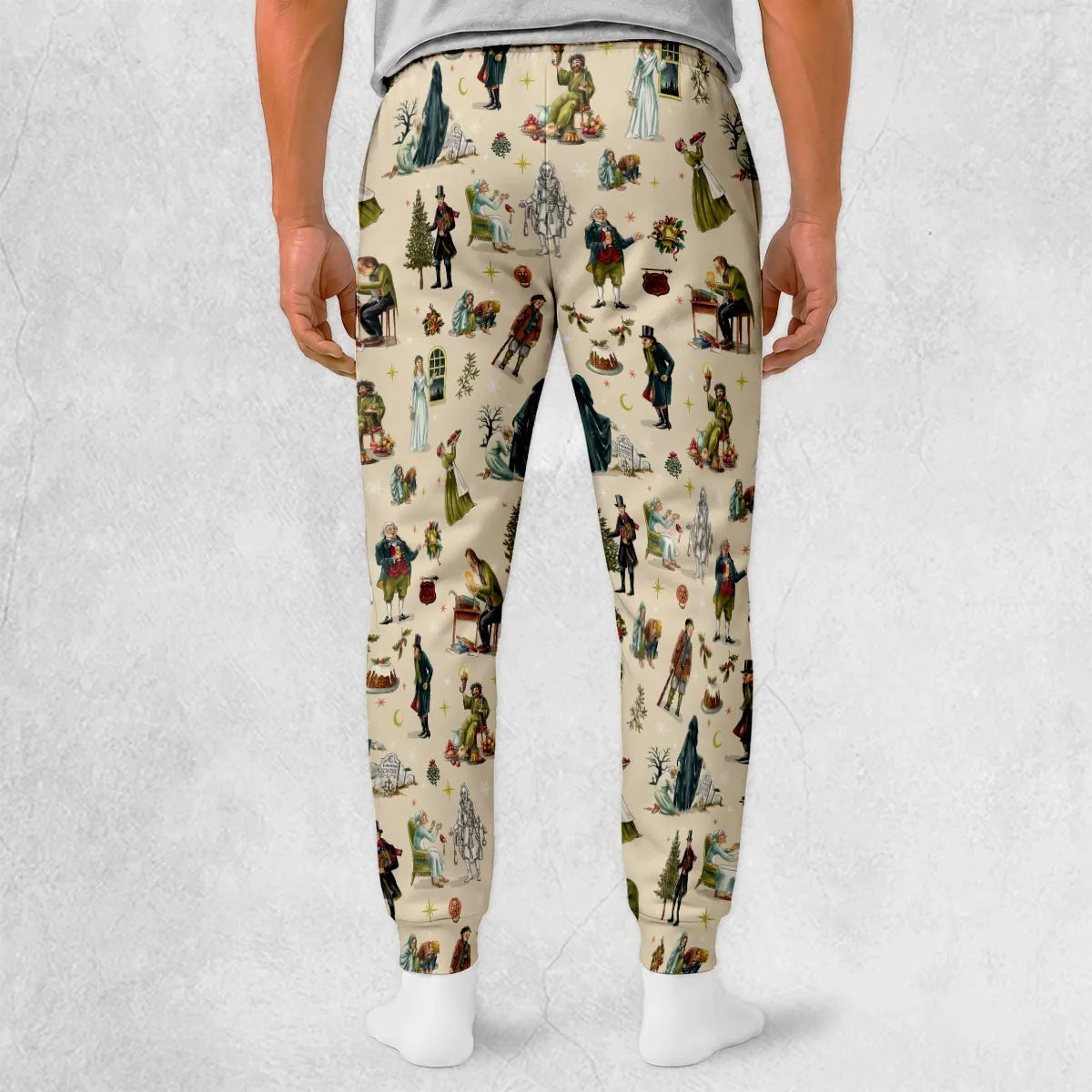 A Christmas Carol Characters Pattern Sweatpants