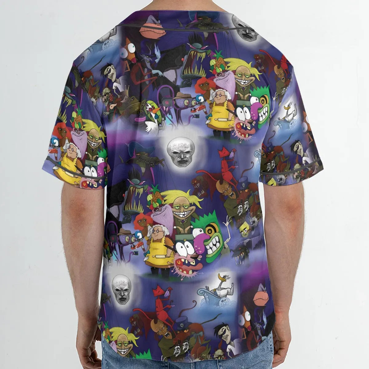 Fearless Courage the Cowardly Dog Unisex Baseball Jersey