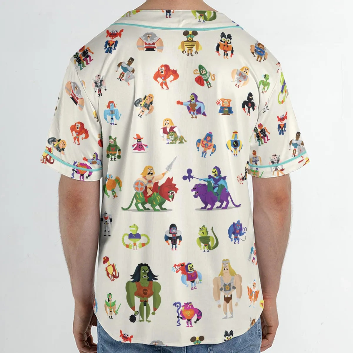 He-Man & Masters Of The Universe Characters Pattern Unisex Baseball Jersey