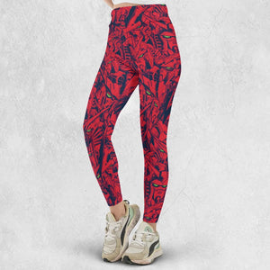 Gundam Camo Magenta Gundam Legging