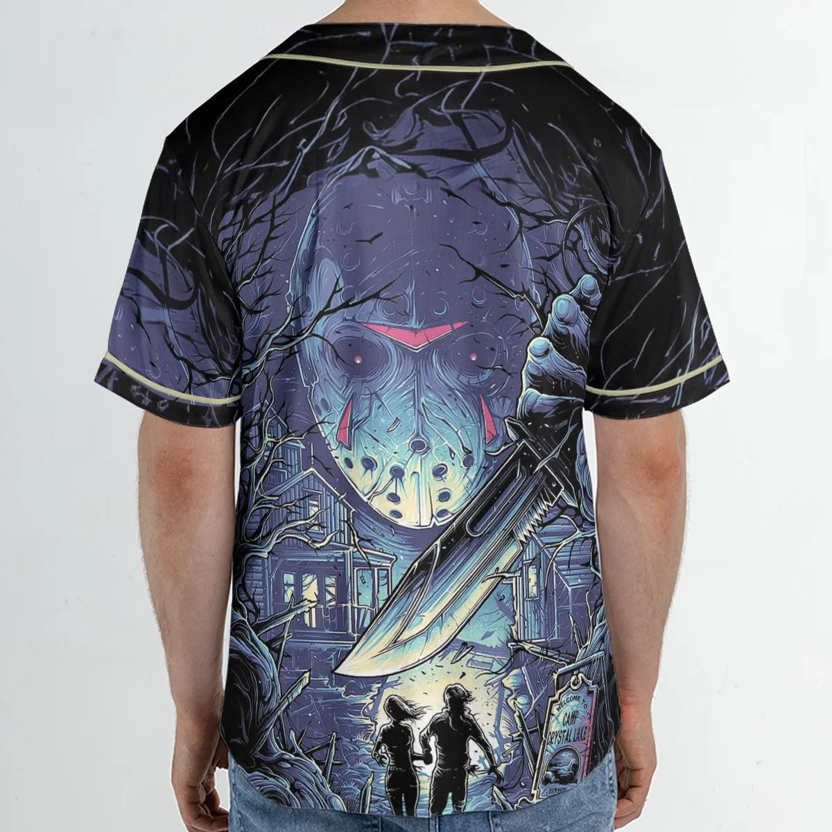 Camp Crystal Chic Friday the 13th Unisex Baseball Jersey