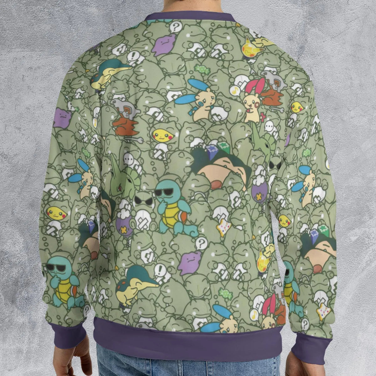 Epic Pokemon Pattern All-over Print Sweatshirt