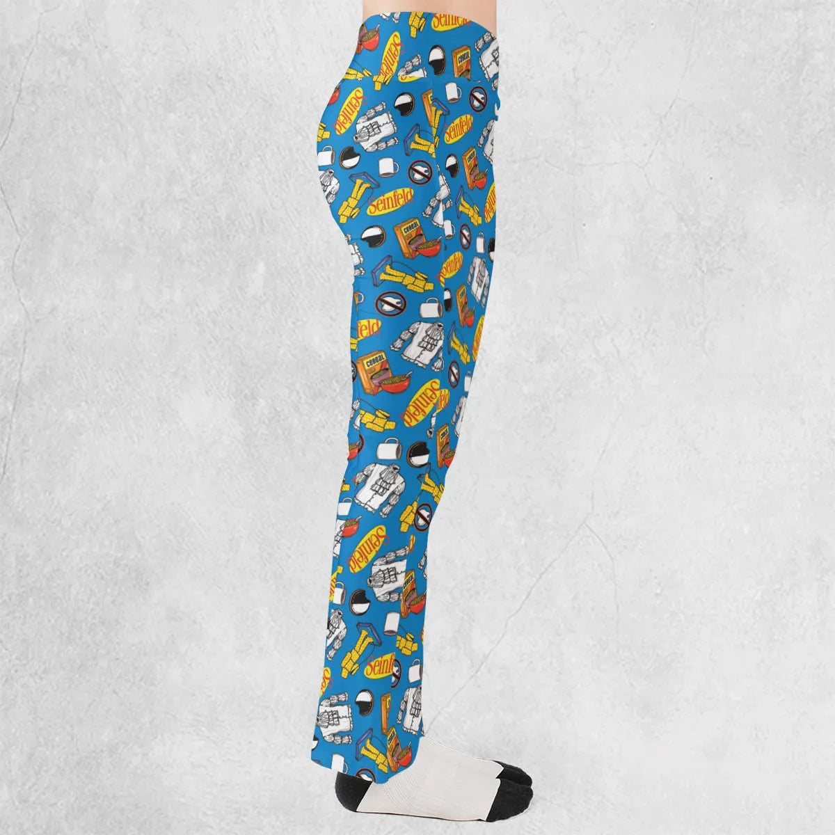Jerry Seinfeld Comedian Pattern Flare Leggings