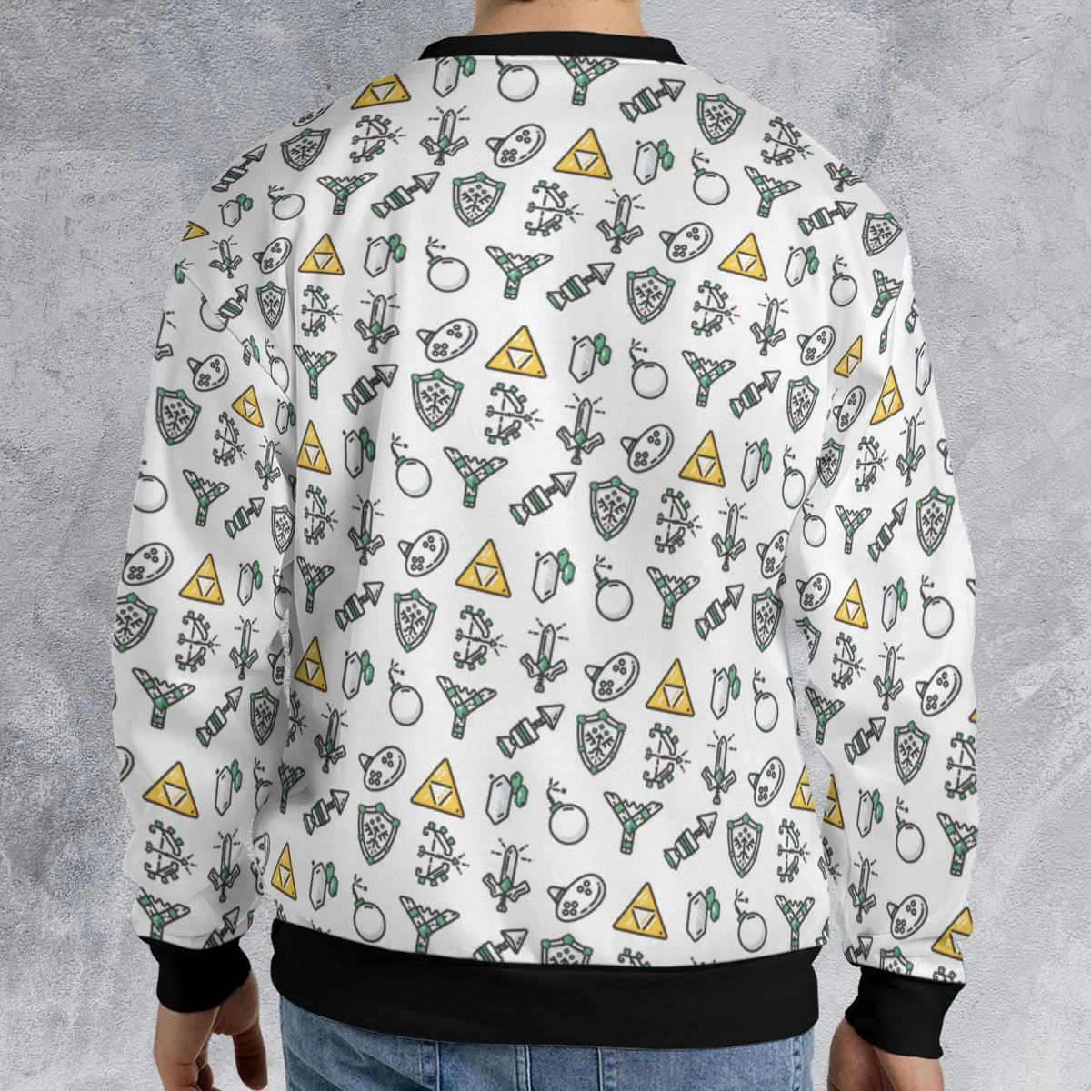The Zelda Pixel Style All-over Print Sweatshirt